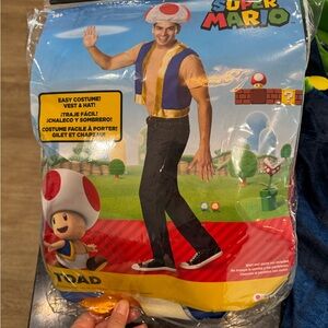Men’s Toad Costume- vest and hat!